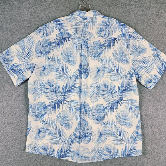 Jogal Men's Short Sleeve Shirt NEW Blue Tropical Button Up XL - Picture 5 of 11